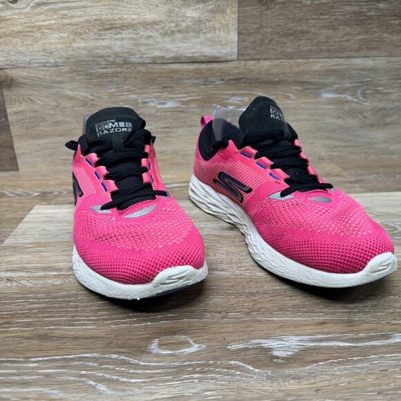 Skechers GoMeb Razor Pink/Black Athletic Shoe Women's Size 8.5 - Picture 6 of 6